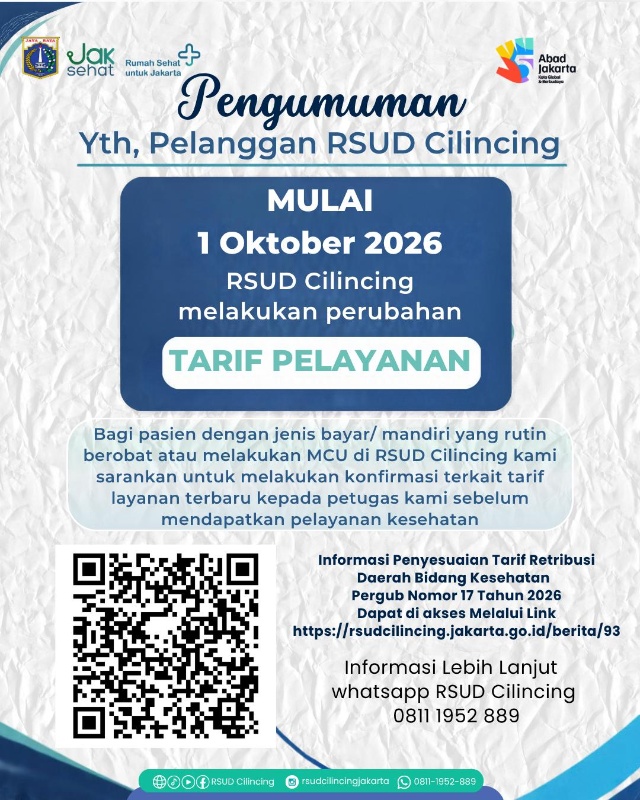 Informasi mengenai tarif pelayanan terbaru 