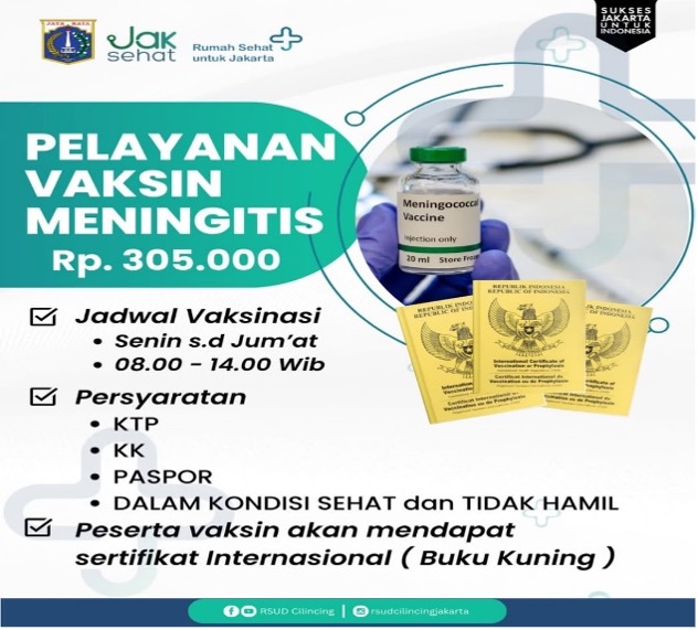 Pelayanan Vaksin Meningitis