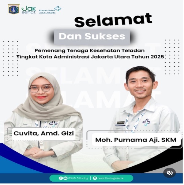 Selamat dan Sukses Pemenang Tenaga Kesehatan Teladan Tingkat Kota Administrasi Jakarta Utara Tahun 2025