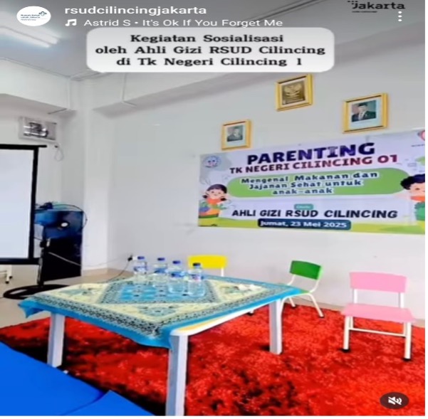 Kegiatan Sosialisasi Parenting Jajanan Sehat dan Aman Generasi Hebat Di TKN 01 Cilincing