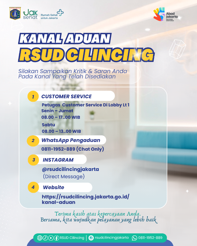 Kanal Aduan RSUD Cilincing